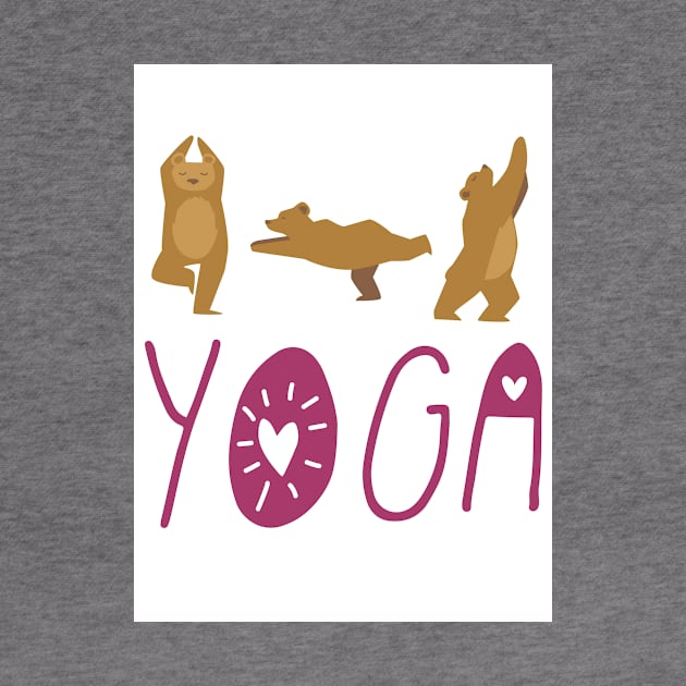 Yoga Bears by She Gets Creative